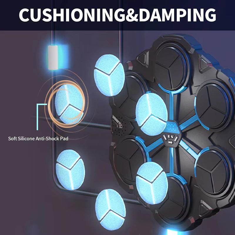 Hudební boxerský stroj Bluetooth Hudební boxerský stroj pro dospělé Děti Nástěnný Chytrá hudební boxerská hra Boxerské vybavení