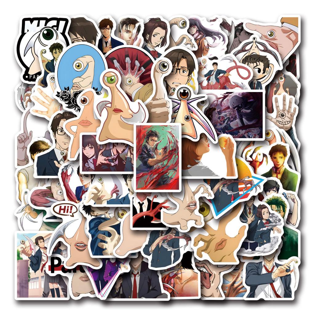 55 New Parasyte Comics Graffiti Stickers Suitcase Car Water Cartoon Cup Stickers