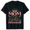 Fashion Birthday Princess Girls Party T-shirt Family Gathering Matching Sibling Tees Kids Adult Clothing Crown Graphic Y2k Tops