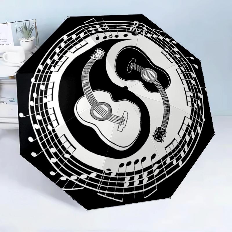 Music Harmony Symbol 8-Frame for Travel, camping, Casual Lightweight Portable Umbrella, Essential for every family Holidays Birthday Gift