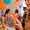 No Brand Paper Drinking Straws With Gold Stripes For Party Bar Decor