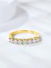925 Silver Round Zircon Shiny Gorgeous Rings For Women Engagement Wedding High Quality Fine Jewelry