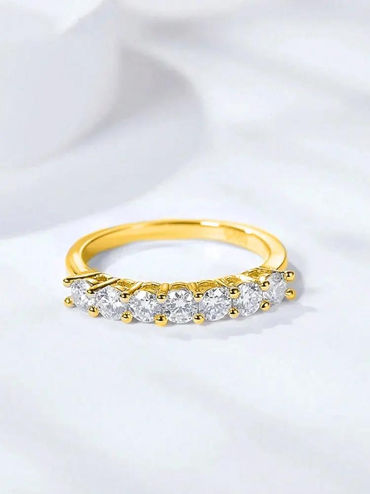 925 Sterling Silver Round Zircon Shiny Gorgeous Rings For Women Engagement Wedding High Quality Fine Jewelry 5