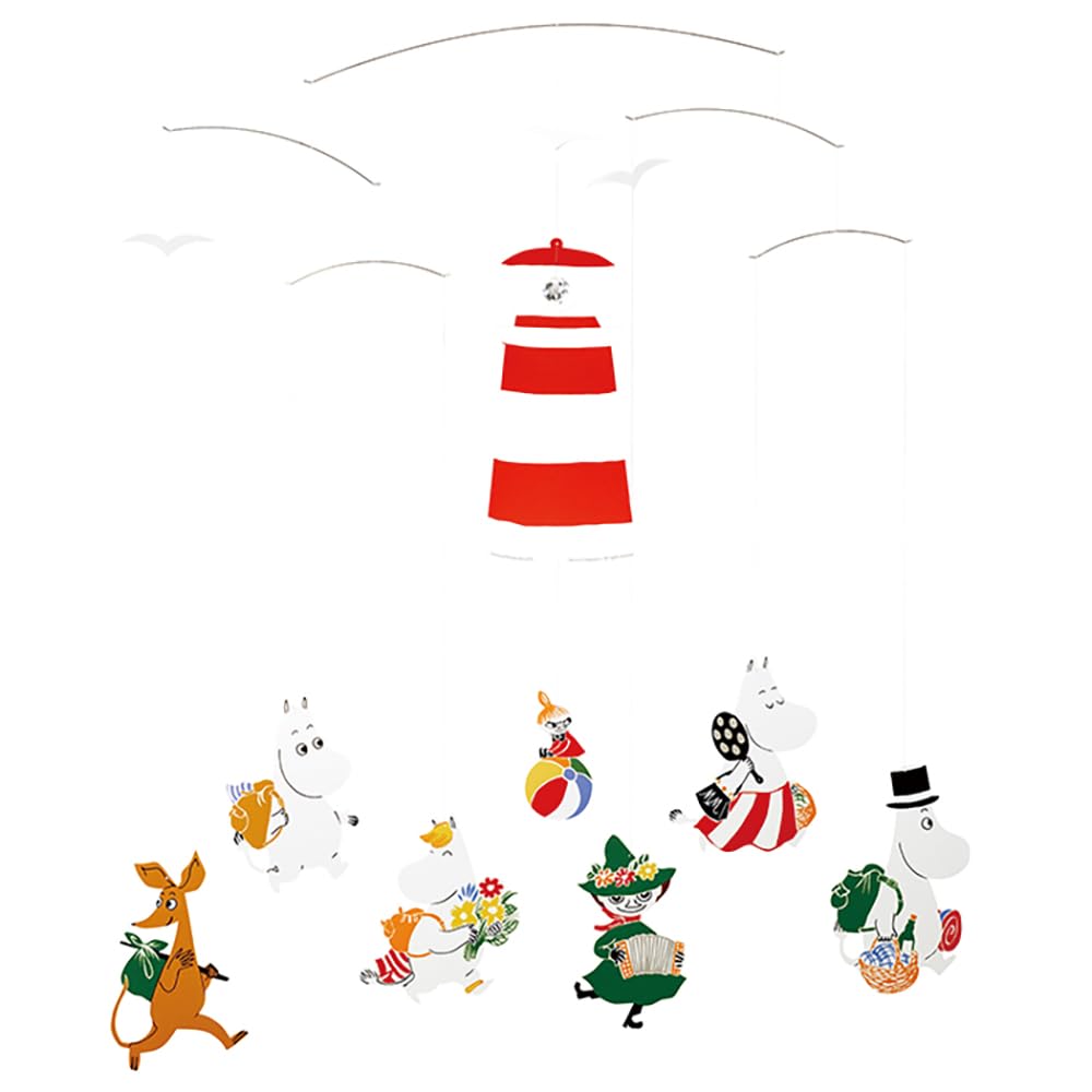 

Flenstedt Interior Nordic Moomin Picnic Мобиль с презентацией Подарок для младенца [Официально импортировано] Мобиль, Украшение, (FSM130150), Коробка, Товары,