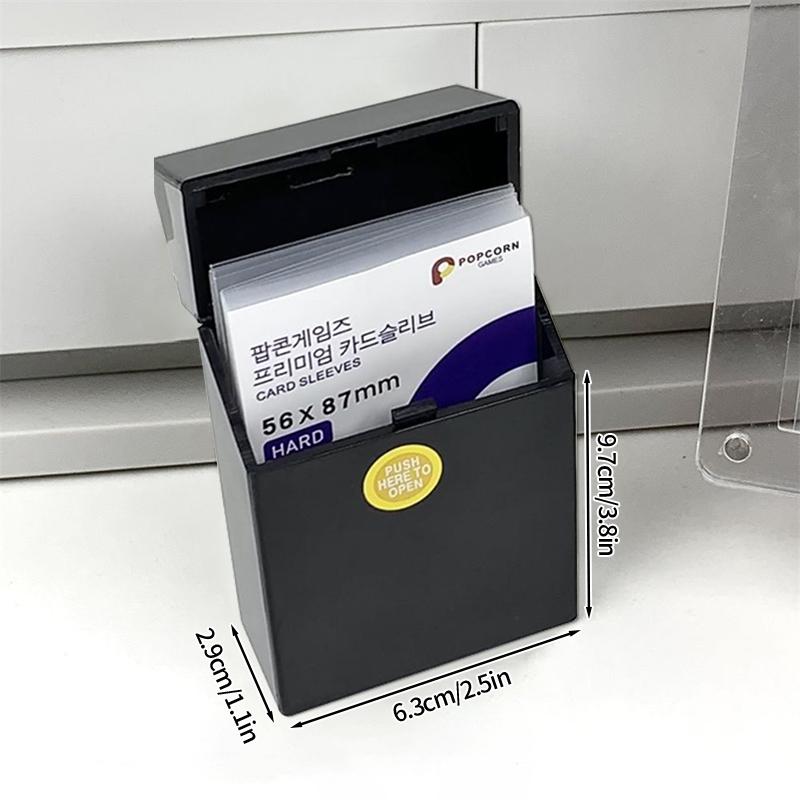 

Пластиковый держатель для карт 3 дюйма Kpop Idol Star игровая карта для хранения водонепроницаемый чехол для сбора портативный мужской ящик для курения EDC коробки чёрный