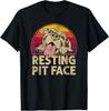 Hund Pitbull Ruhendes Pit Face Lustiges Geschenk Für Pitbull-Liebhaber Unisex T-Shirt