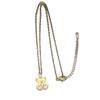 Stylish Stainless Steel Heart Bear Pendant Necklace for Women - Trendy Christmas Clavicle Chain Jewelry