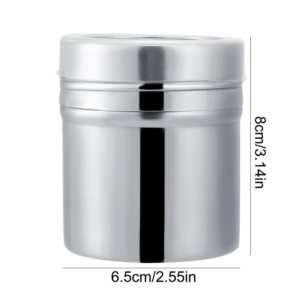 Stainless Steel Durable Spice Jar Season Coffee Bottle Kitchen Tool(M)