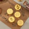 Christmas Wax Seal Stamps Sealing Wax Vintage Sello Candy Retro Envelopes Sealing Stamp Head Wedding Invitations Cards ZT0109