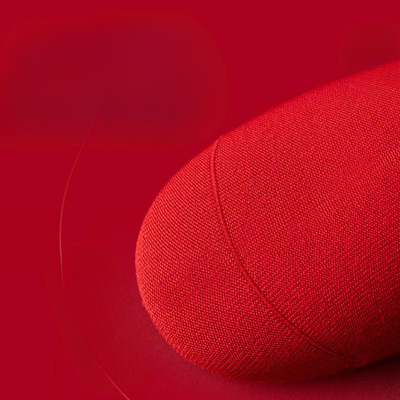 Frühlings- und Herbstsocken aus reiner Baumwolle, rot, für Damen und Herren, mittelhohe Socken, reine Baumwolle, große rote Socken, Neujahrs-Frotteesocken
