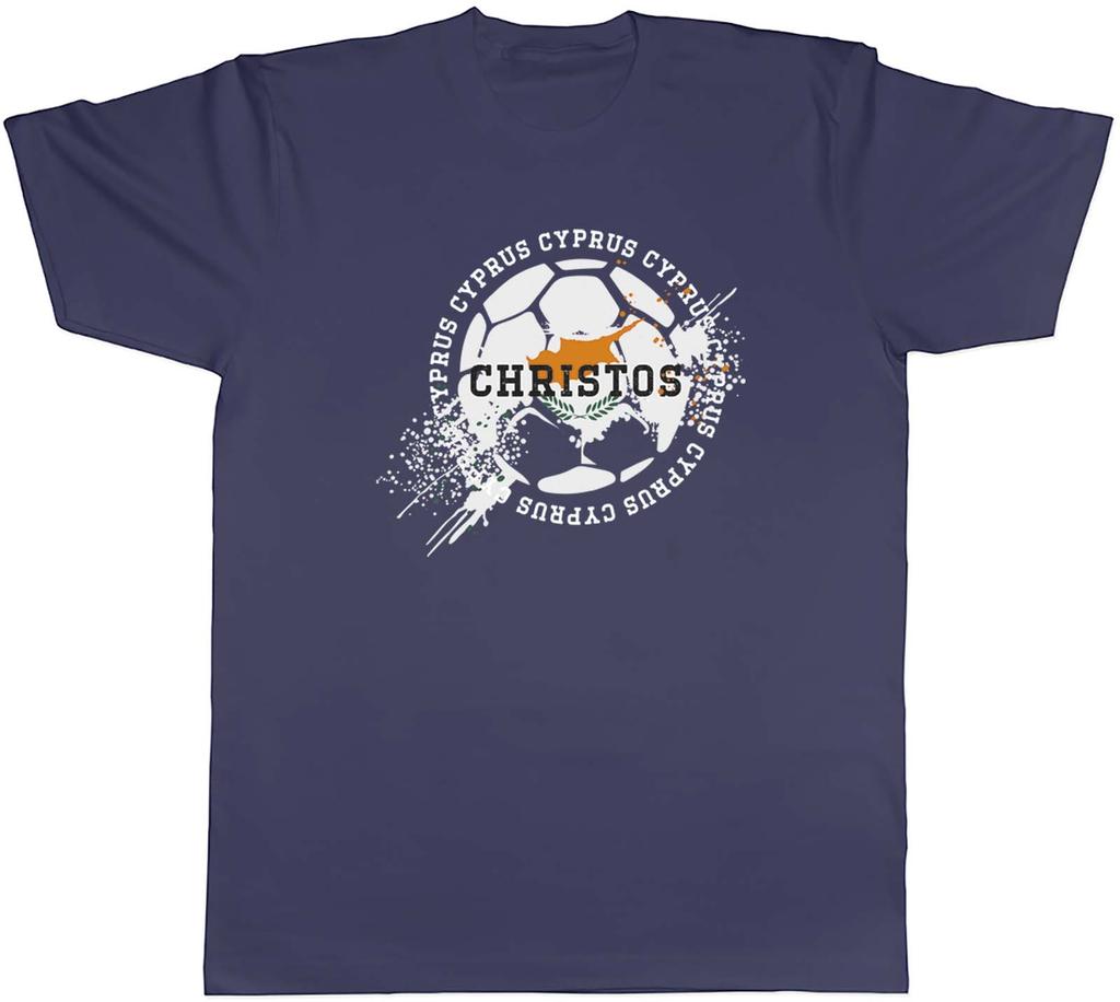 Personalised Cyprus Football Sports Mens Unisex TShirt Tee Gift