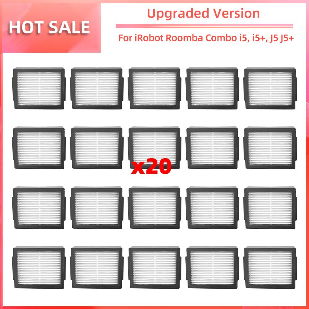 Compatible for iRobot Roomba Combo I5, I5+, J5, J5+ Main Side Brush HEPA Filter Dust Bags Replacement Spare Parts Accessories