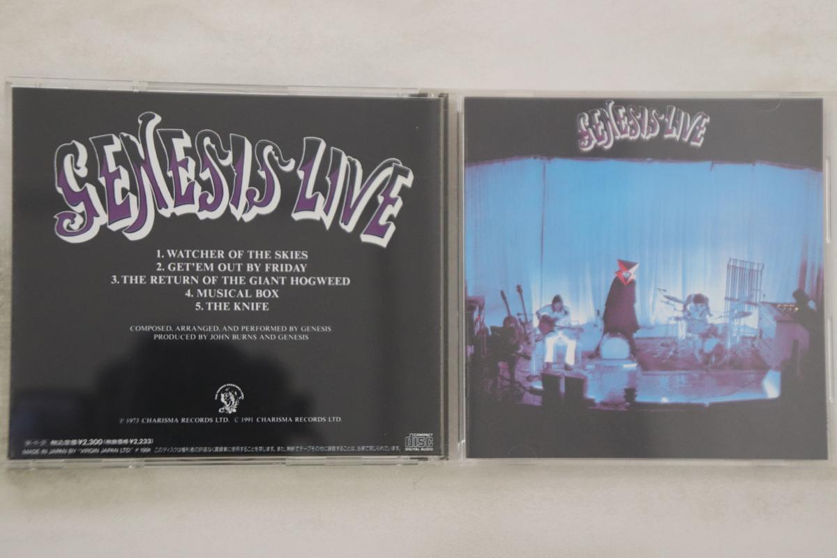 

CD GENESIS - Live VJCP23116PROMO CHARISMA 1991 Japan Rock Used