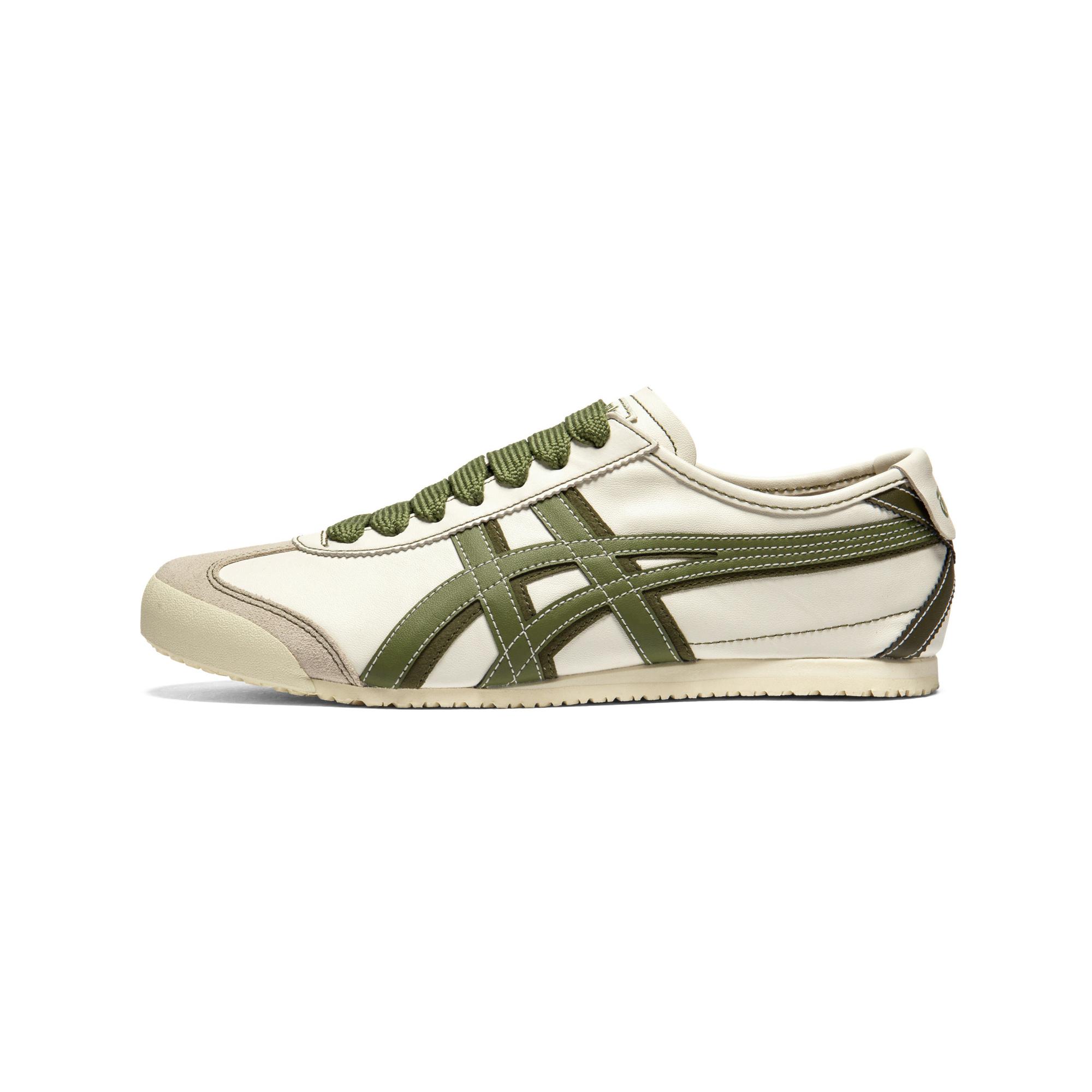 Onitsuka Tiger Mexico 66 Casual Schoenen Unisex Lage Top Ecru/Groen 40 beige