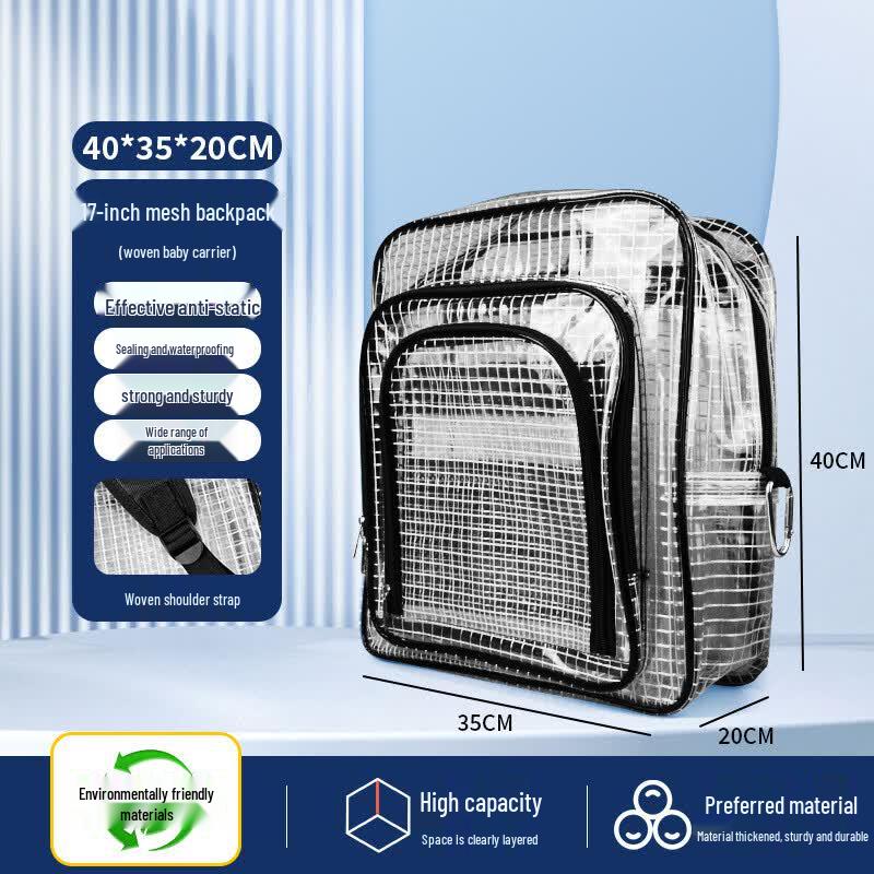 CNMF 17-inch PVC Anti-static Cleanroom Backpack