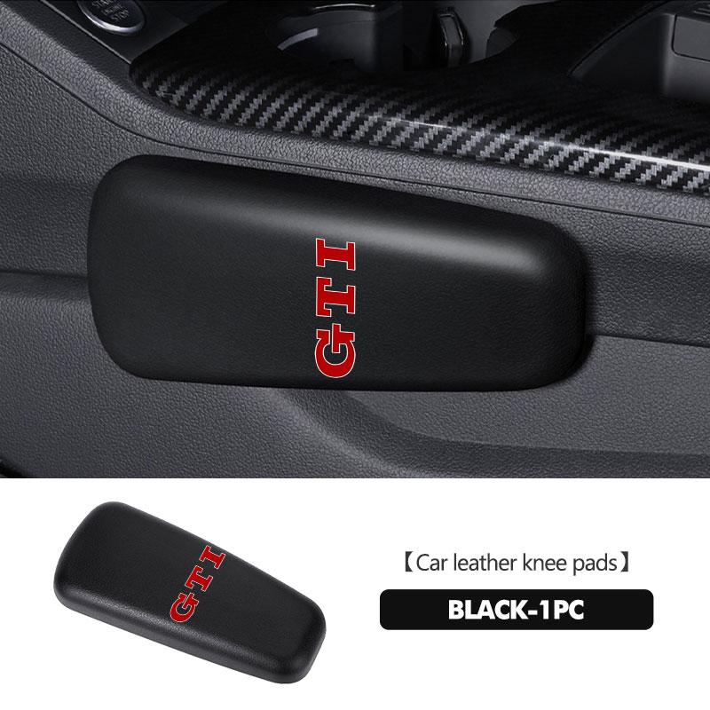 137For Volkswagen VW Leather Car Pillow Car Knee Pad Elastic Memory Foam Leg Pad Passat B5 B5.5 2000- 2007 2008 2009 2010 Touareg