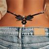 String Panties Women Lace Butterfly G-Strings T-Back Thong Transparent Lingerie Cute With Pearls Panty Female Lingerie