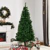 Artificial Christmas Tree 180cm with 624 Branches, Ornaments, Pinecones, Indoor Christmas Decoration, Green