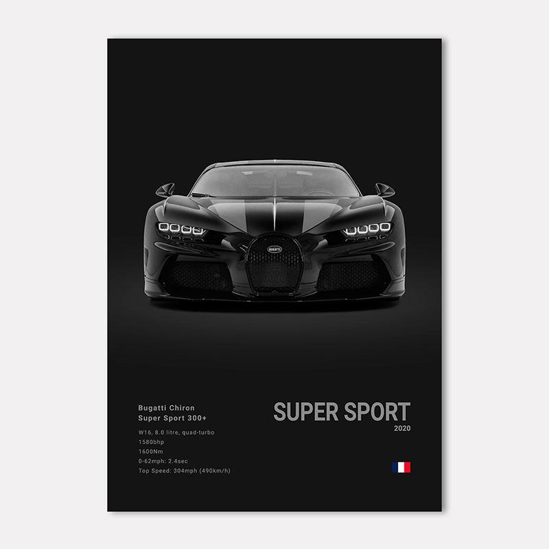 Berühmte Autos Super Sport Wandkunst Druck Poster M4 P1 DIVO STO SVJ Dekoration Wandbild Moderne Heimdekoration Geburtstagsgeschenk Ungerahmt