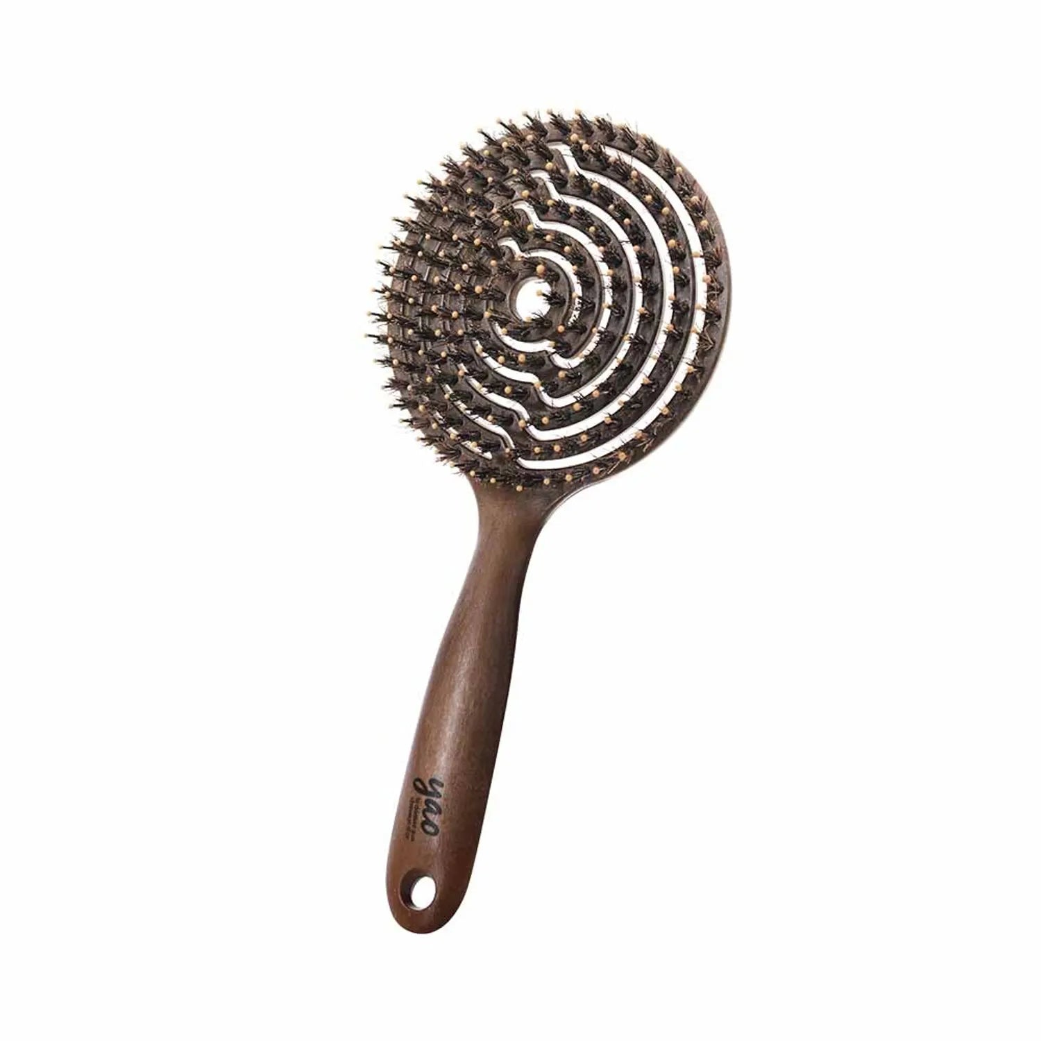 Yao Reverse Wood Circle Boar Hair Brush Hair Brush