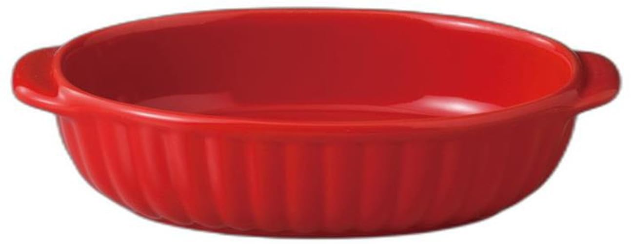

18cm Gratin Boat x 11 x Gratin Dish Setomonohonpo (Red) [18.2 4.2cm]