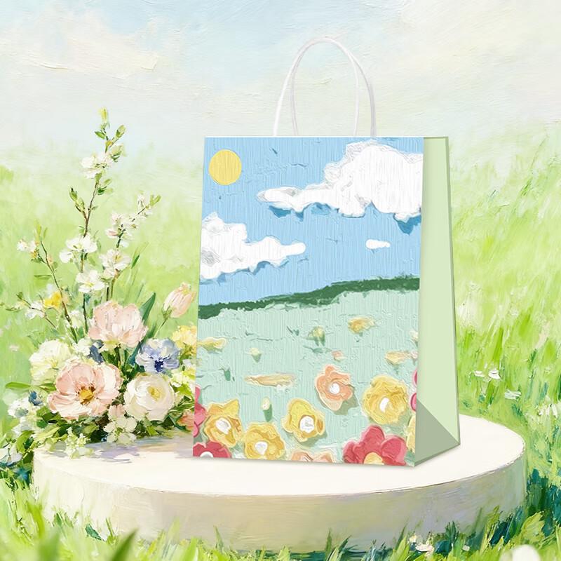 Kraft Paper Gift Handbags with Handles