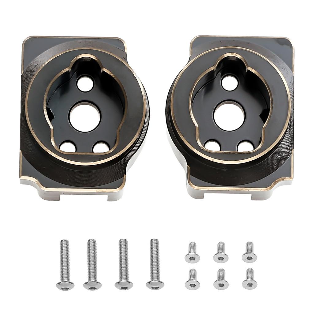 2 PCS Rear Axle C Block Seat Brass Weighted Black Gold Type Upgrade Parts Replacement for    4 Remote Control Car Accessories