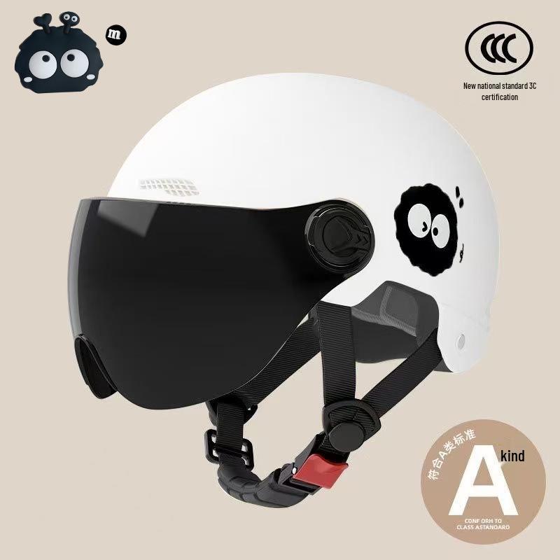 3C Certified Lightweight Electric Motorcycle Helmet for Men & Women - Summer Sun Protection, All-Season Safety