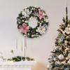 Christmas Wreath Cone with Light Backdrop Party Window Wedding Festival Holiday Winter