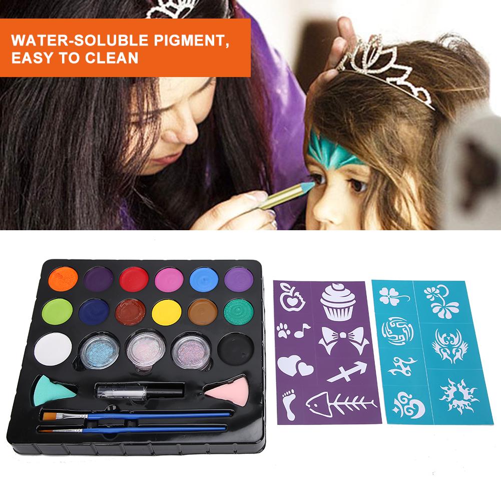 14 Colors Body & Face Paint Washable Halloween Party Fancy Makeup Pigment