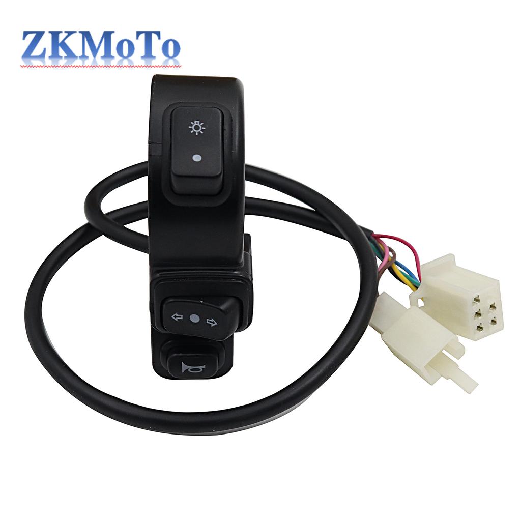 Universal Motorcycle ATV 22mm Handlebars 3 In1 Switch Quad Headlights Turn Signal Horn ON/OFF Button For Honda Suzuki Kawasaki