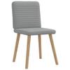 VidaXL Dining Chairs Set of 6 Light Grey Fabric 3315514