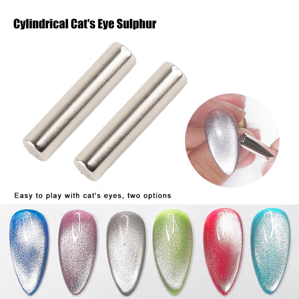 Magnetic Nail Art Cat Eye Magnet Crystal Stone Gel Polish Special Flower Pattern Cylindrical Strong Magnet Nail Tool