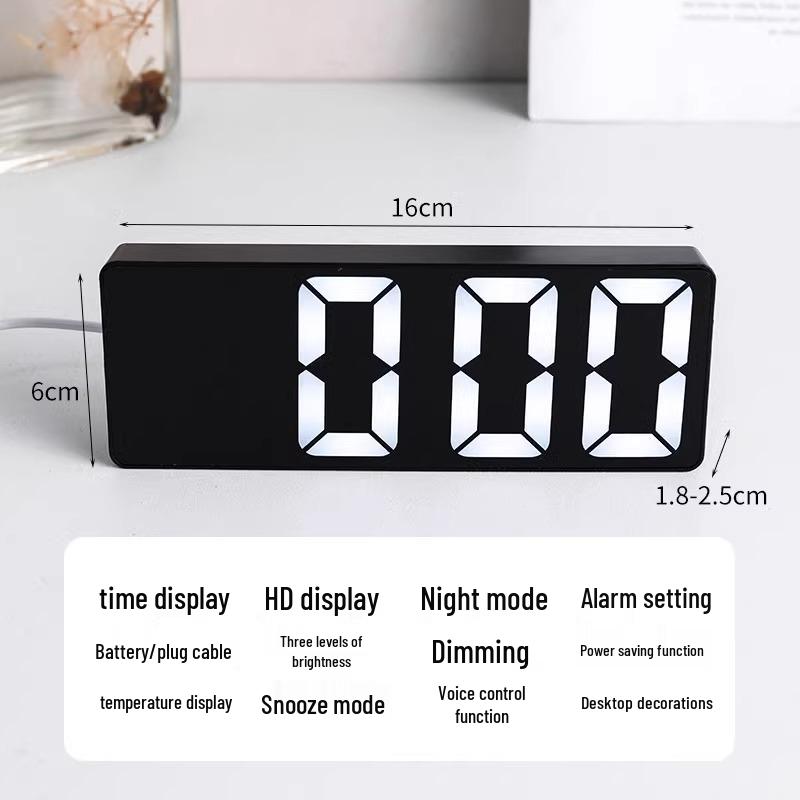 Luminous Silent Desk Clock: High-Value Digital Alarm Clock for Students