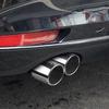 Universal Car Exhaust Muffler Exhaust Pipe Tail Throat Stainless Steel Car Muffler Tip Chrome Round Pipe Exhaust Tail Muffler