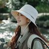 New Hat Women's Summer UV Protection Sun Protection Mountaineering Outdoor Quick Drying Bucket Hat Windproof Rope Sun Hat