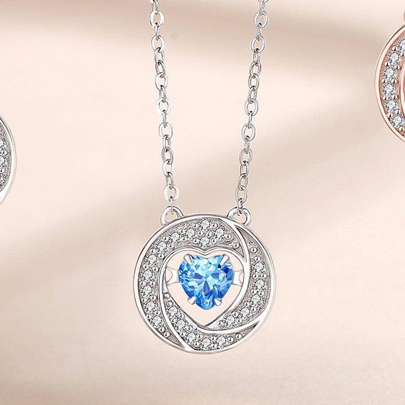Tancise S925 Sterling Silver Luxury Personality Pendant Necklace Women's Classic Tide Necklace