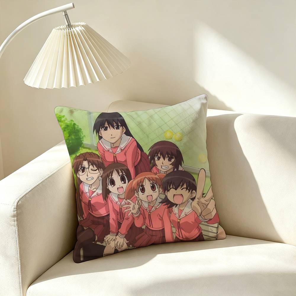 A-Azumanga Daioh Anime Square Double-Sided printed Pillow Case Bedroom Bedside Pillow Sofa Cushion Cover