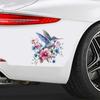 QT2099#15cm Vibrant Hummingbird Vinyl Car Decals for Windows, Bumper, Exterior Decorative Accessories, Blocking Scratches Stickers