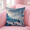LIce Age Cushion Cover Pillowcase Short Plush Invisible zipper Room Sofa Cushion Cover