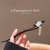 Vintage Lotus Sandalwood Tassel Hairpin: Elegant Chinese Style Updo Accessory for Women