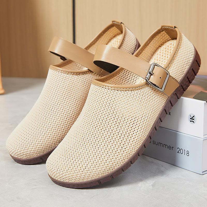 2025 Women Slip-on Half Slippers Cheap Breathable Casual Sandals Fashion Lightweight Outside Walking Shoe Female Flat Flip Flops