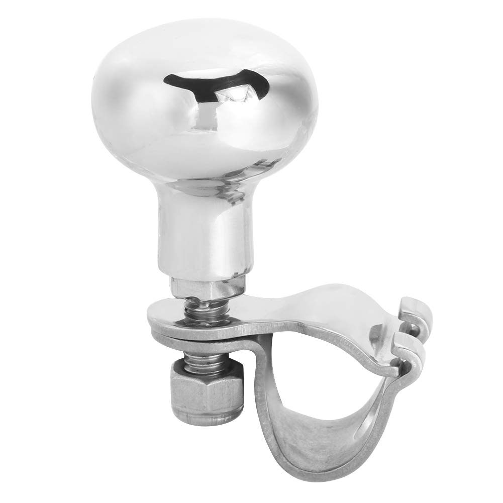 Jeffergarden Boat Steering Wheel Aid Premium 316 Stainless Steel Knob Heavy Duty Grip Spinner for Most Steering Wheels