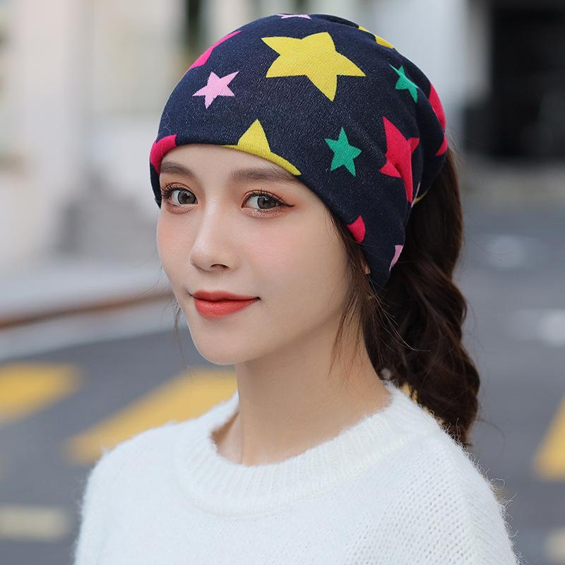 Autumn & Winter Double-Layer Twist Hat and Scarf with Neck Protection