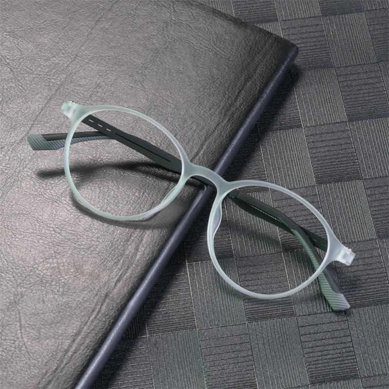 New Ultralight Rubber Titanium Alloy  Myopia Glasses Retro Round Optical Prescription Eyeglasses Frame Men And Women Eyewear