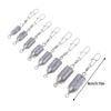 2Pcs Fishing Sinkers Weights Bullet Sinker Rolling Swivel With Interlock Snap Connector 10/15/20/25/30/40/50/60G Fishing Tackle
