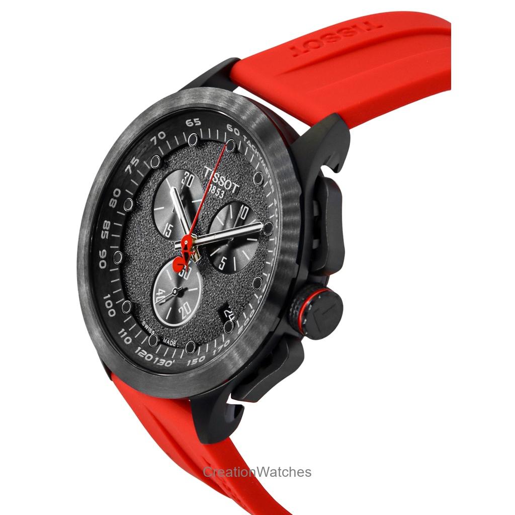 Tissot T-Race Vuelta Kronograf Silikonrem Svart Skive Kvarts T135.417.37.051.04 100M Herreklokke