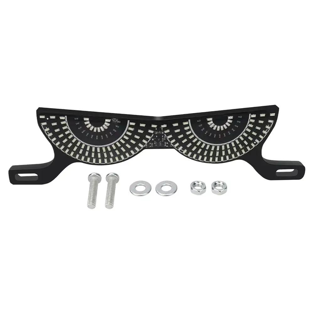 Motorcycle LED Flash Brake Light Dual Color Flashing Tail Decoration Signal Plate Light 12V Light License Turn Motorcycle L S1Z4