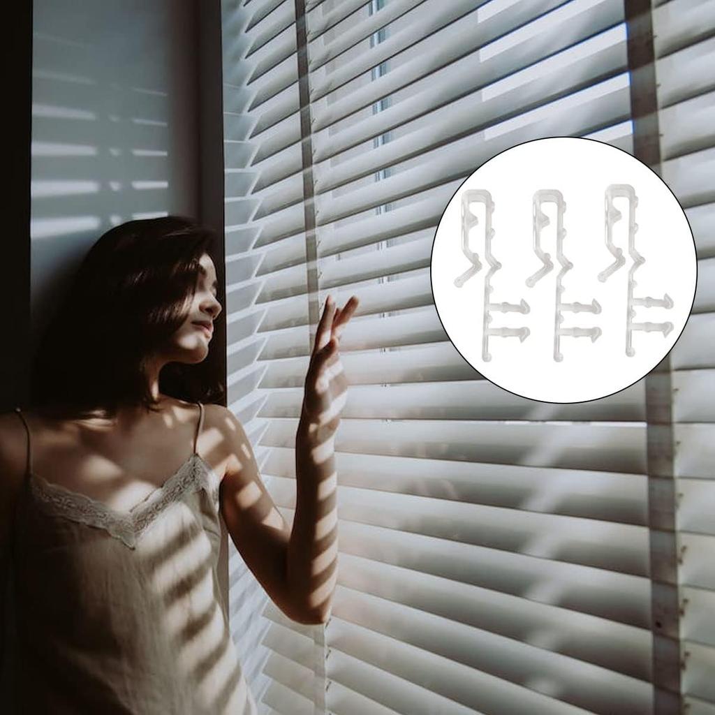 20 Pcs Valance Clips for Blinds, Hidden Blind Clips, 2.1 Inch Hidden Channel Valance Clips, Hidden Blind Clips, Mini Blind Valance Clips, Hidden