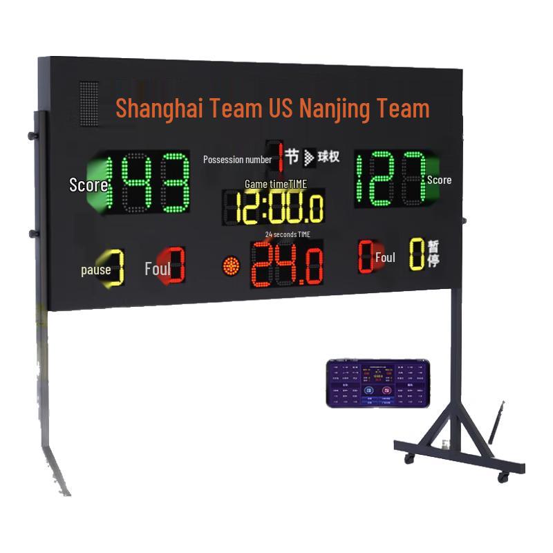 Basketball Electronic Scoreboard with Shot Clock